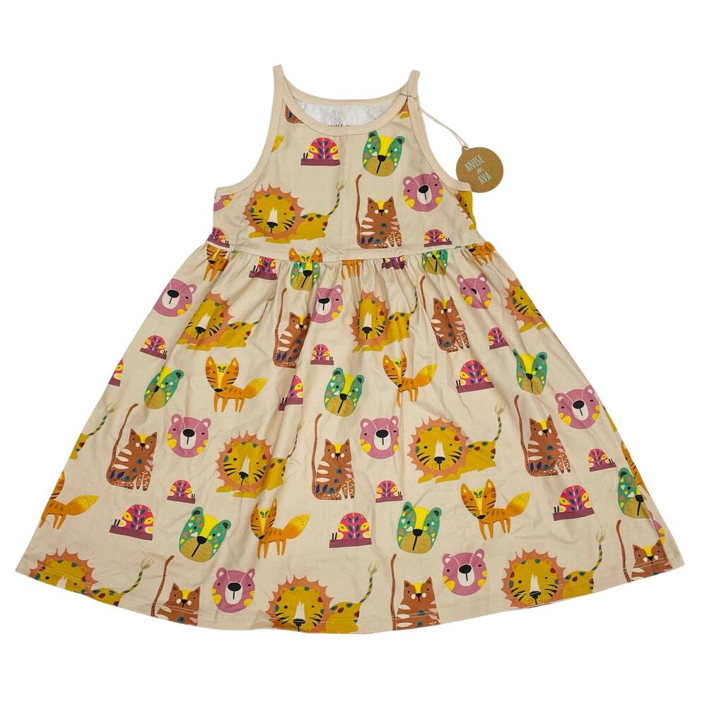 NWT Anise & Ava Size 7/8Y Forest Friends Sage Dress